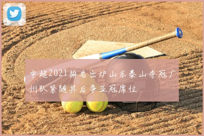 中超2021排名出炉山东泰山夺冠广州队紧随其后争亚冠席位